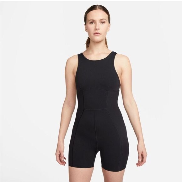 Nike Yoga Dri-Fit Luxe Women’s 5" Jumpsuit Lavender Purple size XL NWT - Picture 7 of 9